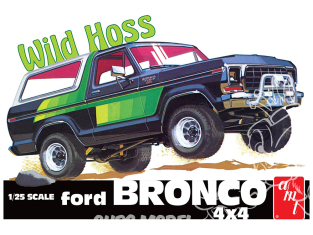 AMT maquette voiture 1304 1978 FORD BRONCO WILD HOSS 1/25