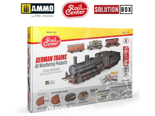 MIG Solution Box R-1200 Rail centre Box 01 - Trains Allemands Produits de Weathering - Livre Français (multilangues)
