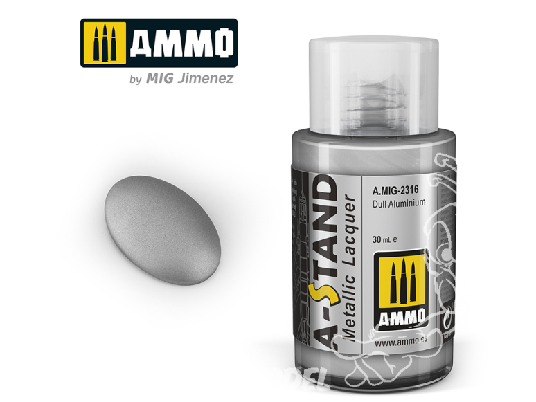 MIG peinture A-Stand 2316 Aluminium mat - Dull Aluminium 30ml ALC117