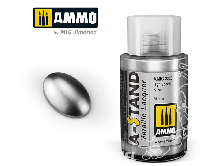 MIG peinture A-Stand 2323 Argent High Speed - High Speed Silver 30ml ALC125