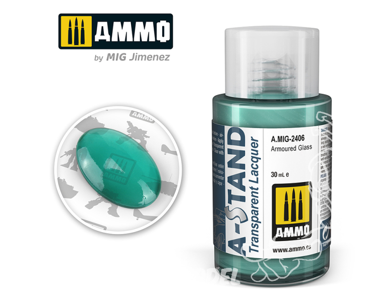 MIG peinture A-Stand 2406 Verre blindé - Armoured green 30ml ALC408