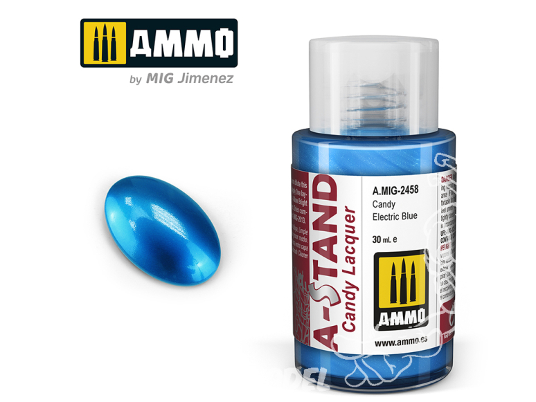 MIG peinture A-Stand 2458 Candy bleu électrique 30ml ALC709