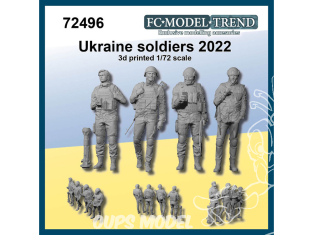 FC MODEL TREND figurines résine 72496 Soldats Ukrainiens 2022 1/72