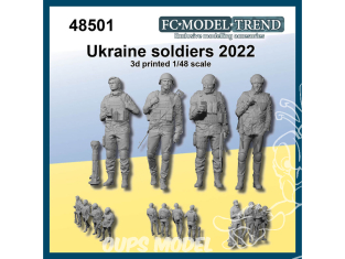 FC MODEL TREND figurine résine 48501 Soldats Ukrainiens 2022 1/48