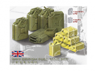 afv club maquette militaire 35258 SET DE JERRYCAN DE CARBURANTS BRITANNIQUES 1/35