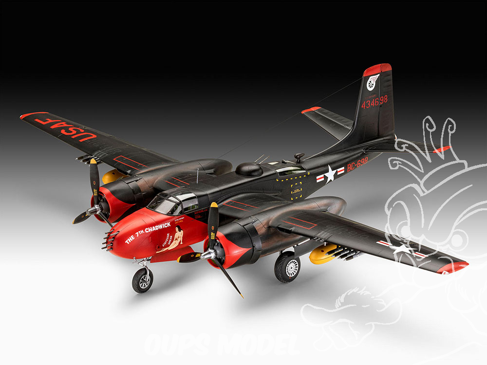 Atlantis maquette avion M6818 Maquette plastique B-26 Invader bombardier  moyen USAF 1/67