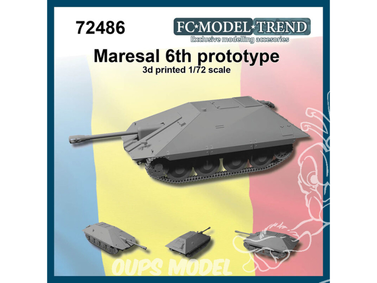 FC MODEL TREND maquette résine 72486 Maresal 6th Prototype Chasseur de char Roumain 1/72