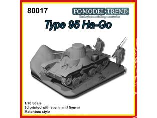 FC MODEL TREND maquette résine 80017 Diorama Type 95 Ha-Go 1/76