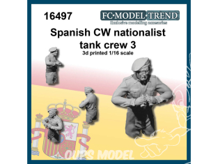 FC MODEL TREND figurine résine 16497 Equipage de char Nationaliste Guerre Civile Espagnole 3 1/16