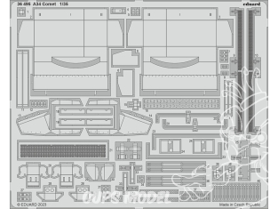 Eduard photodecoupe militaire 36495 Amélioration A34 Comet Tamiya 1/35