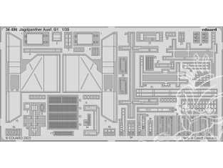 Eduard photodecoupe militaire 36496 Amélioration Jagdpanther Ausf.G1 Academy 1/35