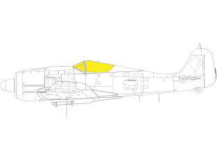 Eduard Express Mask CX642 Focke Wulf Fw 190A-8/R2 Eduard 1/72