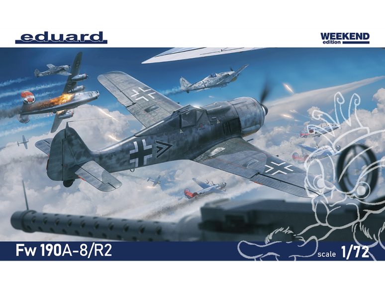 EDUARD maquette avion 7467 Focke Wulf Fw 190A-8/R2 WeekEnd Edition 1/72