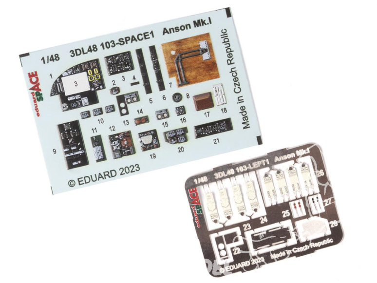 Eduard Space décalques 3D 3DL48103 Anson Mk.I Airfix 1/48