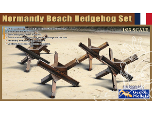 Gecko Models maquettes militaire 35GM0081 Ensemble d'hérisson plage normandie 1/35