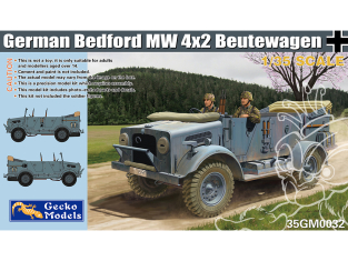Gecko Models maquettes militaire 35GM0032 Véhicule allemand Bedford MW 4x2 Beutewagen 1/35