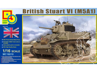 Classy Hobby maquette militaire 16010 British M5A1 Stuart VI 1/16