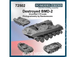 FC MODEL TREND maquette résine 72502 Epave BMD-2 1/72