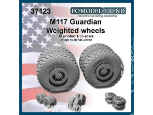 FC MODEL TREND accessoire militaire résine 37123 Roues lestées M1117 Guardian 1/35