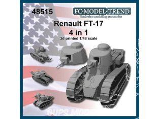FC MODEL TREND maquette résine 48515 Renault FT-17 1/48
