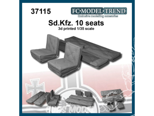 FC MODEL TREND accessoire résine 37115 Sieges Sd.Kfz. 10 1/35