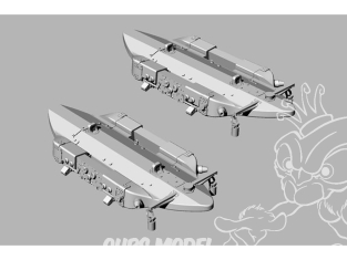 Brengun kit d'amelioration avion BRL48168 BRU-57 Support d'éjecteur vertical incliné (2 pièces) 1/48