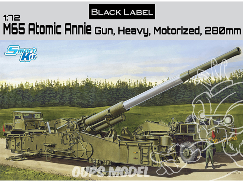 dragon maquette militaire 7484 M65 Atomic Annie Gun, Heavy Motorized 280mm 1/72