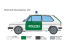 Italeri maquette voiture 3666 VW Golf Police 1/24