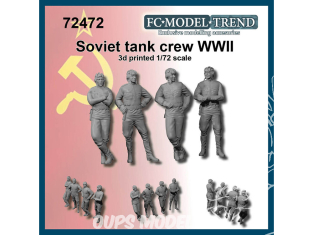 FC MODEL TREND figurines résine 72472 Soldats Soviétiques WWII 1/72