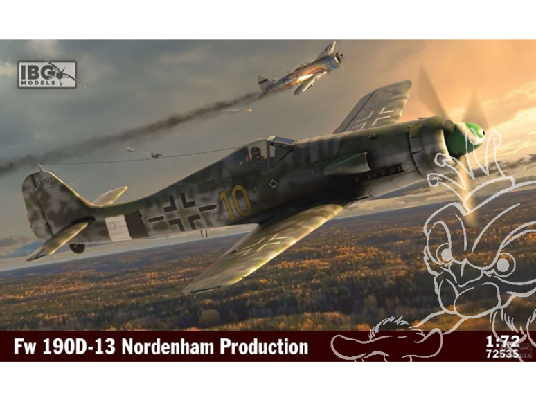 IBG maquette avion 72535 FW190D-13 Nordenham production 1/72