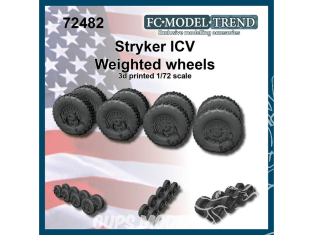 FC MODEL TREND accessoire résine 72482 Roues lestées Stryker ICV 1/72