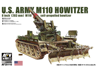 AFV CLUB maquette militaire AF35110 Obusier automoteur Américain M110 de 8 pouces (203 mm) 1/35