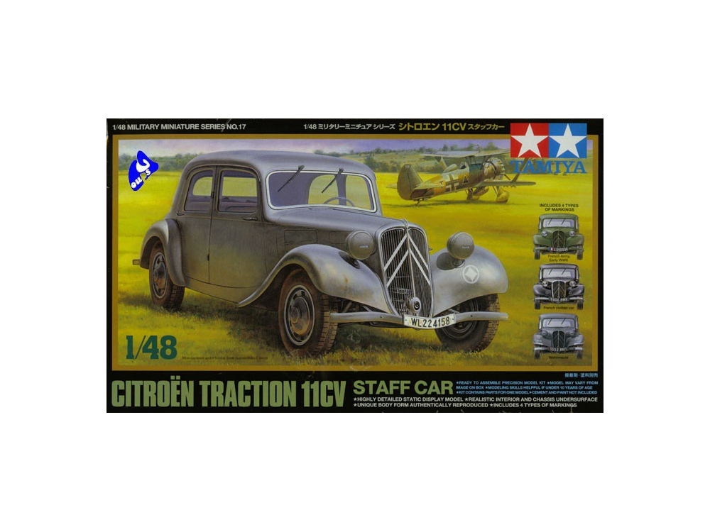 Maquette de voiture en bois, Traction Citroën