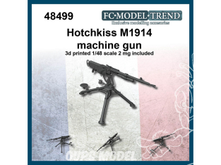 FC MODEL TREND accessoire résine 48499 Mitrailleuse Hotchkiss M1914 1/48