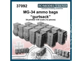 FC MODEL TREND accessoire résine 37092 Sacs de munitions MG-34 "Gurtsacks"' 1/35