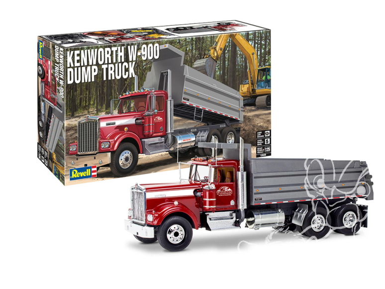 Revell US maquette camion 12628 Camion à benne basculante Kenworth W-900 1/25