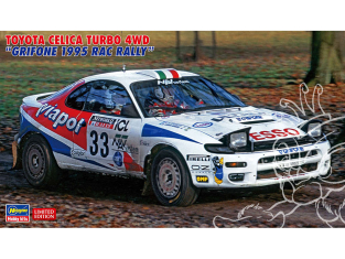 HASEGAWA maquette voiture 20594 Toyota Celica Turbo 4WD "Grifone 1995 RAC Rallye" 1/24