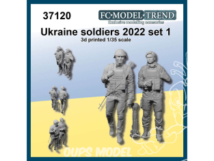 FC MODEL TREND figurine résine 37120 Soldats Ukrainiens 2022 Set 1 1/35