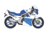 Hasegawa maquette moto 21746 Suzuki GSX-R750 (H) (GR71G) &quot;Couleur Bleu/Blanc&quot; 1/12