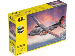 Heller maquette avion 35357 STARTER KIT TRANSALL C-160 RETRO BRUMMEL inclus peintures principale colle et pinceau 1/72