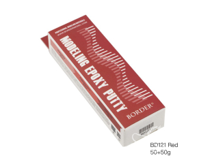 Border model accessoire BD0121 Mastic Epoxy Putty bi-composant rouge 50g+50g