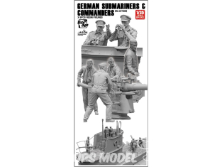 Border model maquette bateau BR-002 Sous-mariniers et commandants en action Sous-Marin Allemand 1/35