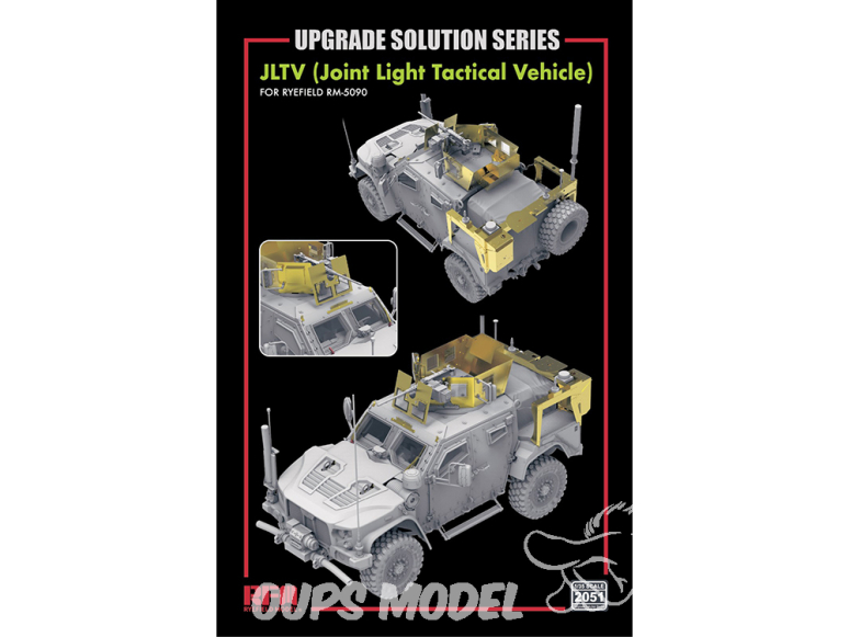 Rye Field Model maquette militaire 2051 Set amélioration JLTV (Join Light Tactical Vehicle) 1/35