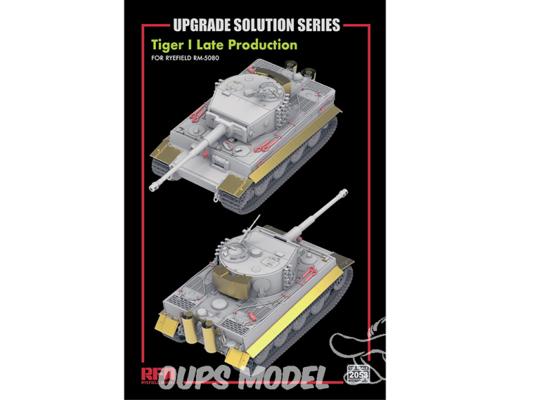 Rye Field Model maquette militaire 2053 Set amélioration Tigre I Late 1/35