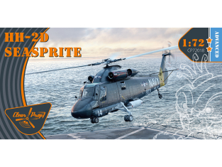 Clear Prop maquette Helico CP72018 HH-2D Seasprite ADVANCED KIT 1/72