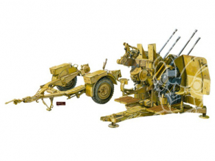 Afv Club maquette militaire 35149 CANON ANTI AERIEN ALLEMAND 2cm FLAKVIERLING 38 avec remorque 1/35