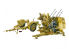 Afv Club maquette militaire 35149 CANON ANTI AERIEN ALLEMAND 2cm FLAKVIERLING 38 avec remorque 1/35