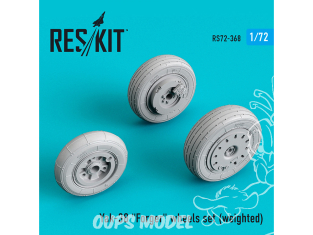 ResKit kit d'amelioration avion RS72-0368 Jeu de roues lesté pour Yak-38 "Forger" 1/72