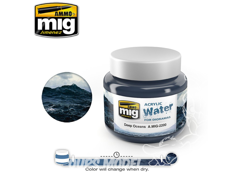 MIG Eau acrylique 2200 Oceans profonds 250ml