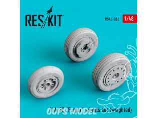 ResKit kit d'amelioration avion RS48-0368 Jeu de roues lestées Yak-38 "Forger" 1/48